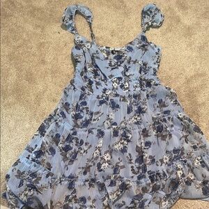 Floral Blue Woman’s Dress